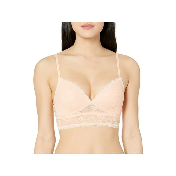 Brand Mae Womens Lace Wirefree Padded Bralette for A-C cups